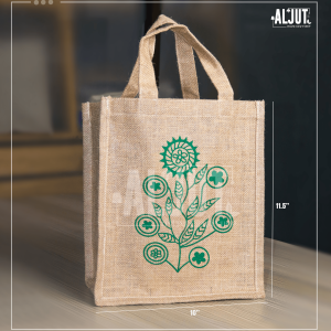 ALJUT Customized Jute Bag -JC04 | Jute Natural